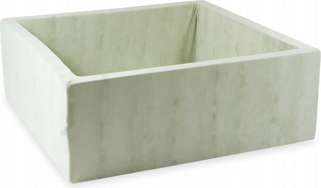 Bällebad 110x110x40 Samtig weich Hellmint – Ohne Bälle / Ohne Bälle