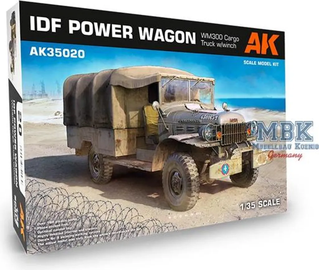 Maquette Camion Militaire IDF Power Wagon WM300 avec Treuil AK-35020