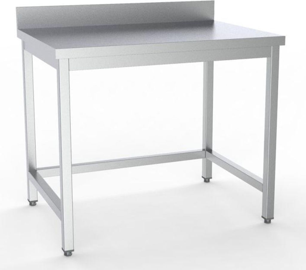 Combisteel Arbeitstisch mit Aufkantung aus Edelstahl 800x700x900mm