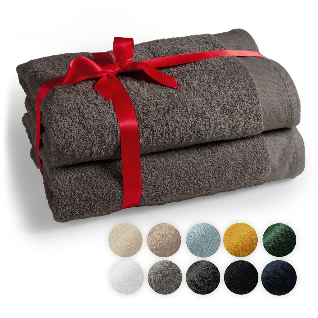 lumtal Premium 2-TLG. Set de draps de sauna 80x200cm - Image du produit 
