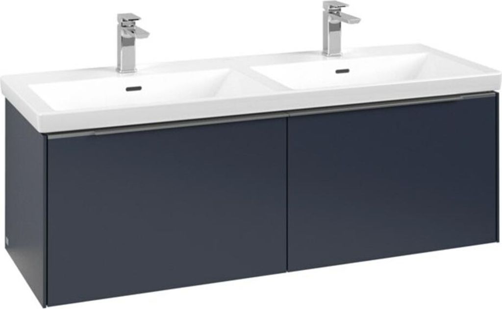 Villeroy & Boch Subway 3.0 Waschbeckenunterschrank, LED-Beleuchtung, 2 Auszüge, 1272x429x478mm, C567L0VQ