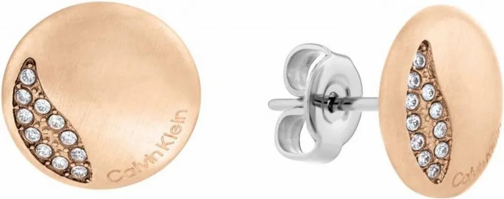 Boucles d'oreilles Calvin Klein 35000139 finition argentée et design
