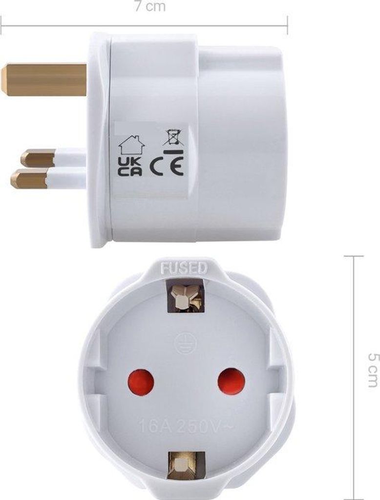 kwmobile 2x adattatore presa Inghilterra | adattatore da Immagine del prodotto 