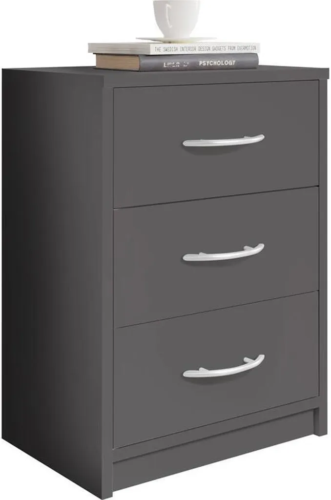 Table de chevet gain de place Bettine 39x54x28cm idéale petit espace