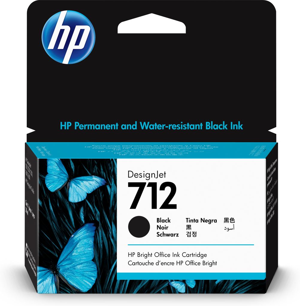 HP 712 - 38 ml - Schwarz - original - DesignJet