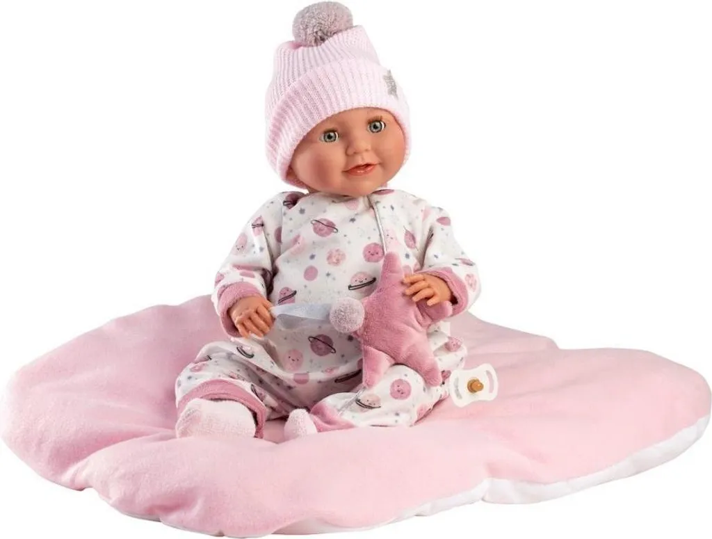 Poupée Heidi pleurant avec coussin 42cm - Jouet interactif réaliste