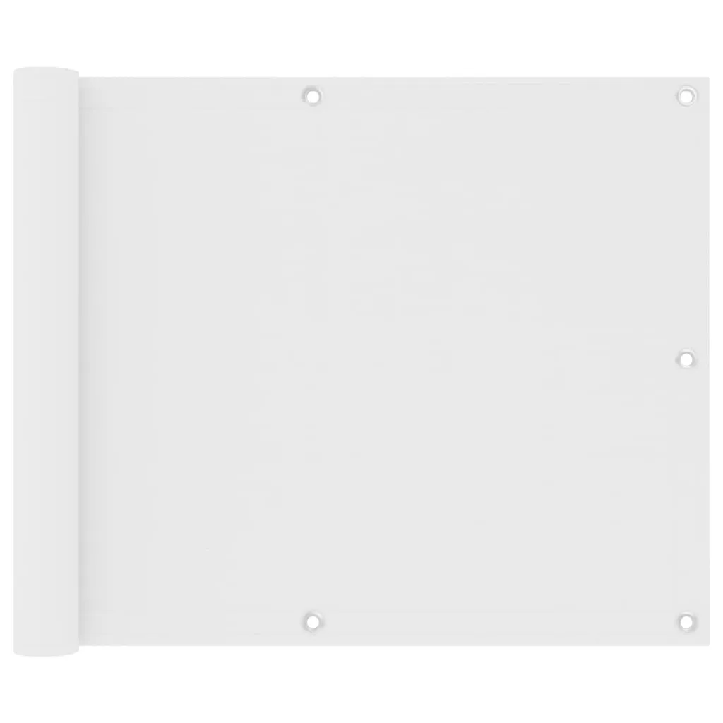 Schermo Privacy Balcone Bianco 75x400 cm Tessuto Oxford | Protezione UV
