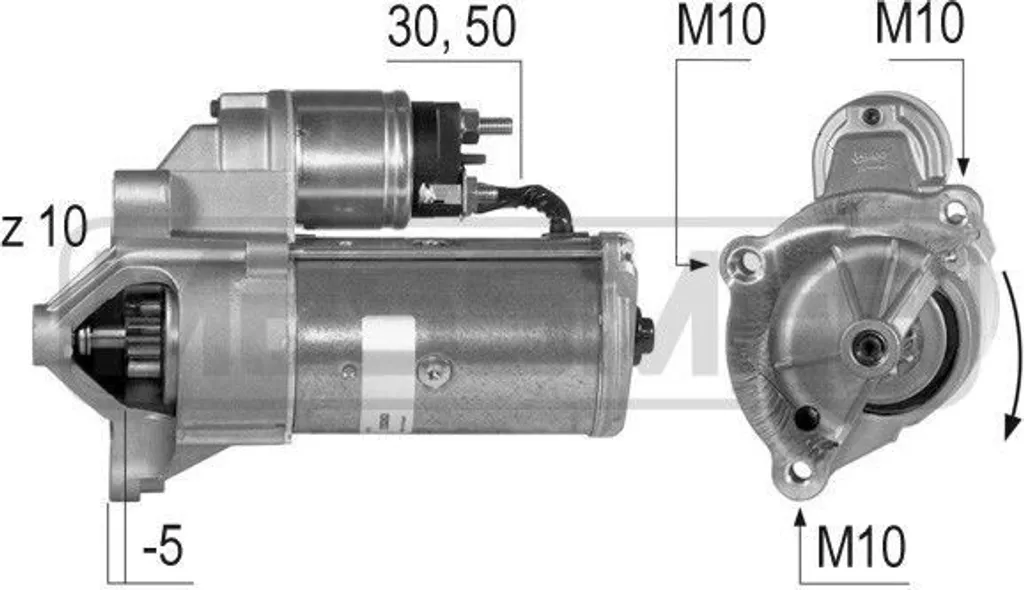 Démarreur ERA 220363A pour Ducato et Boxer - Remplacement OE 1475489080