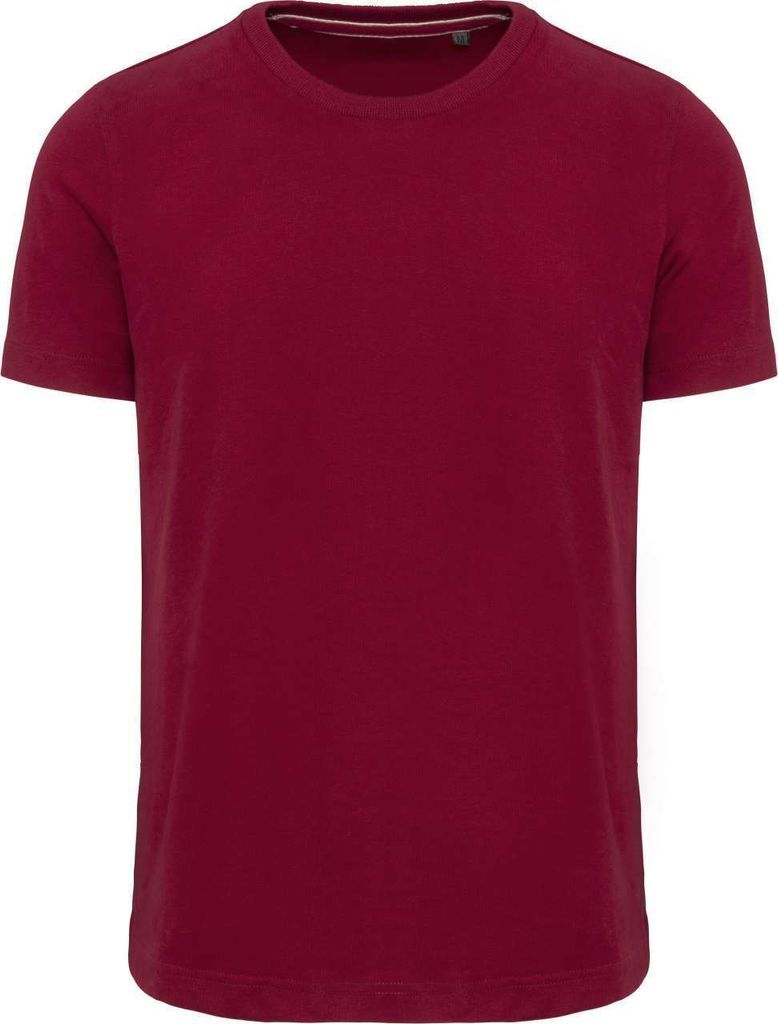 Kariban Herren Vintage T-Shirt Oversize V-Neck Basic V-Ausschnitt, Größe:S, Farbe:Vintage Dark Red