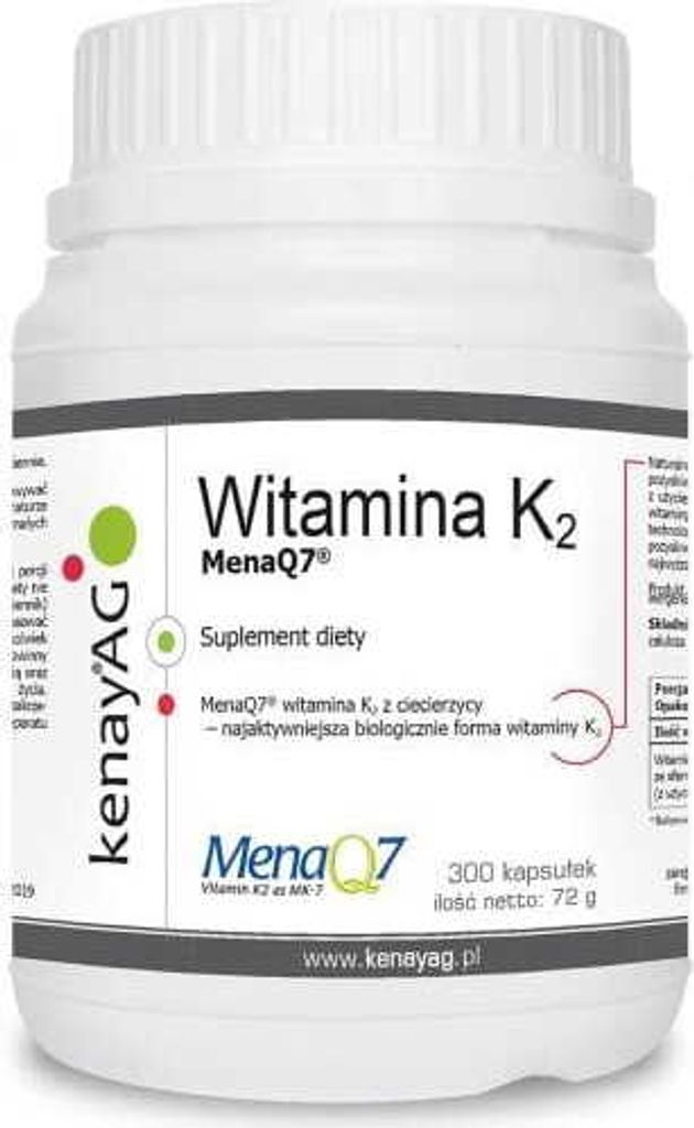Suplementy diety Kenay Witamina K2 Mena Q7 (300 kaps.) 3170 Zdjęcie produktu 