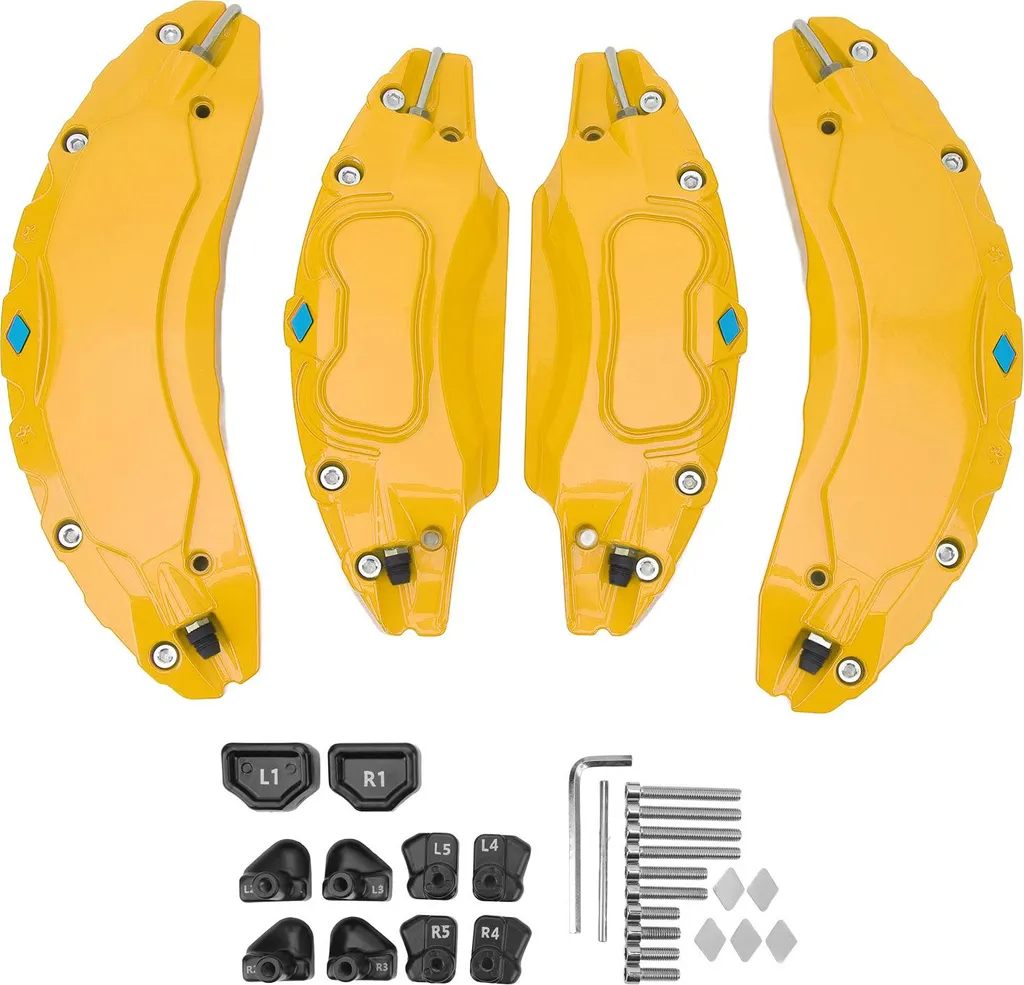 Protection d'Étriers de Frein Sport Jaune pour Tesla Model 3 Roues 18-19"