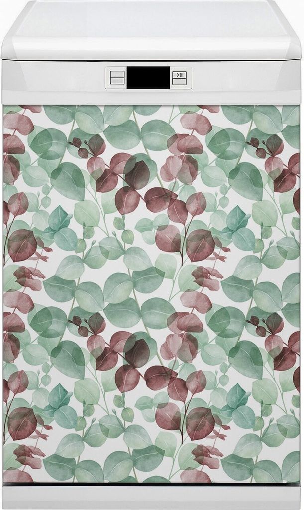 Magnetmatte Geschirrspüle Abwaschbar Küche Magnete Nachbildung 45x80 cm - Blumenmuster