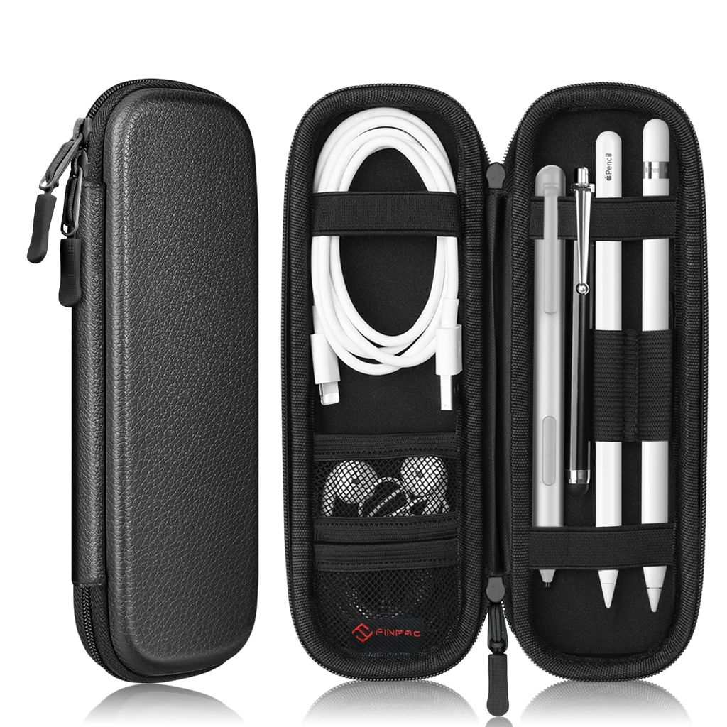 Fintie Hülle für Apple Pencil (1. / 2. Generation) - Kunstleder Stifthalter für Samsung, Huawei, Surface Pro Stylus Pen Tasche Schutzhülle mit ...