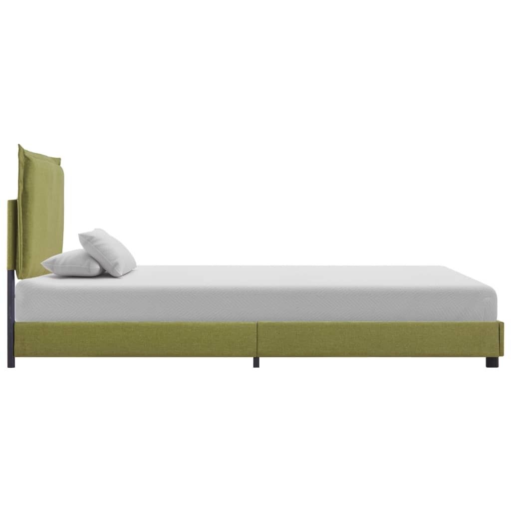 Eleganter Möbel Bettgestell Grün Stoff 90x200cm - CJG536857 - Klassische BettenJugendbett Tagesbett