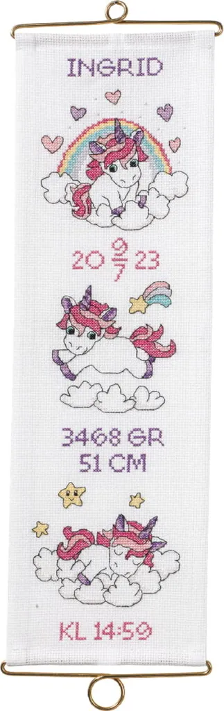 Kit broderie complet Permin Ingrid 14x45cm pour réussir son ouvrage