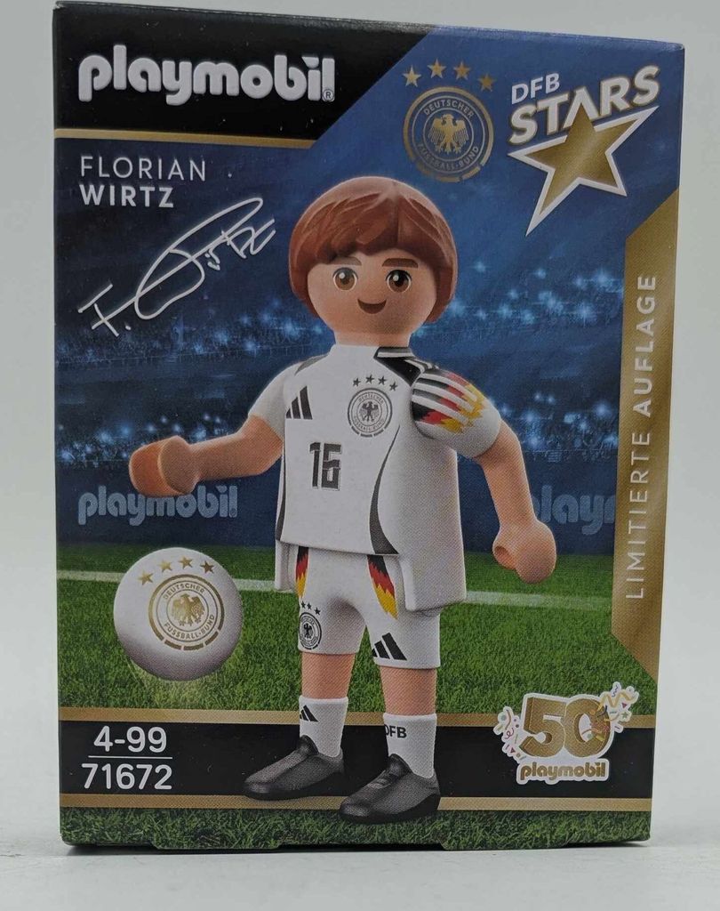 PLAYMOBIL 71672 – Florian Wirtz – Figurine DFB Stars Édition Limitée Euro 2024 – Collection