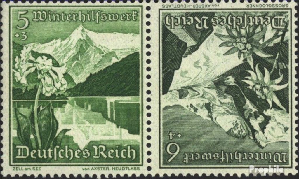 Briefmarken Deutsches Reich 1938 Mi K33 mit Falz Ostlandschaften
