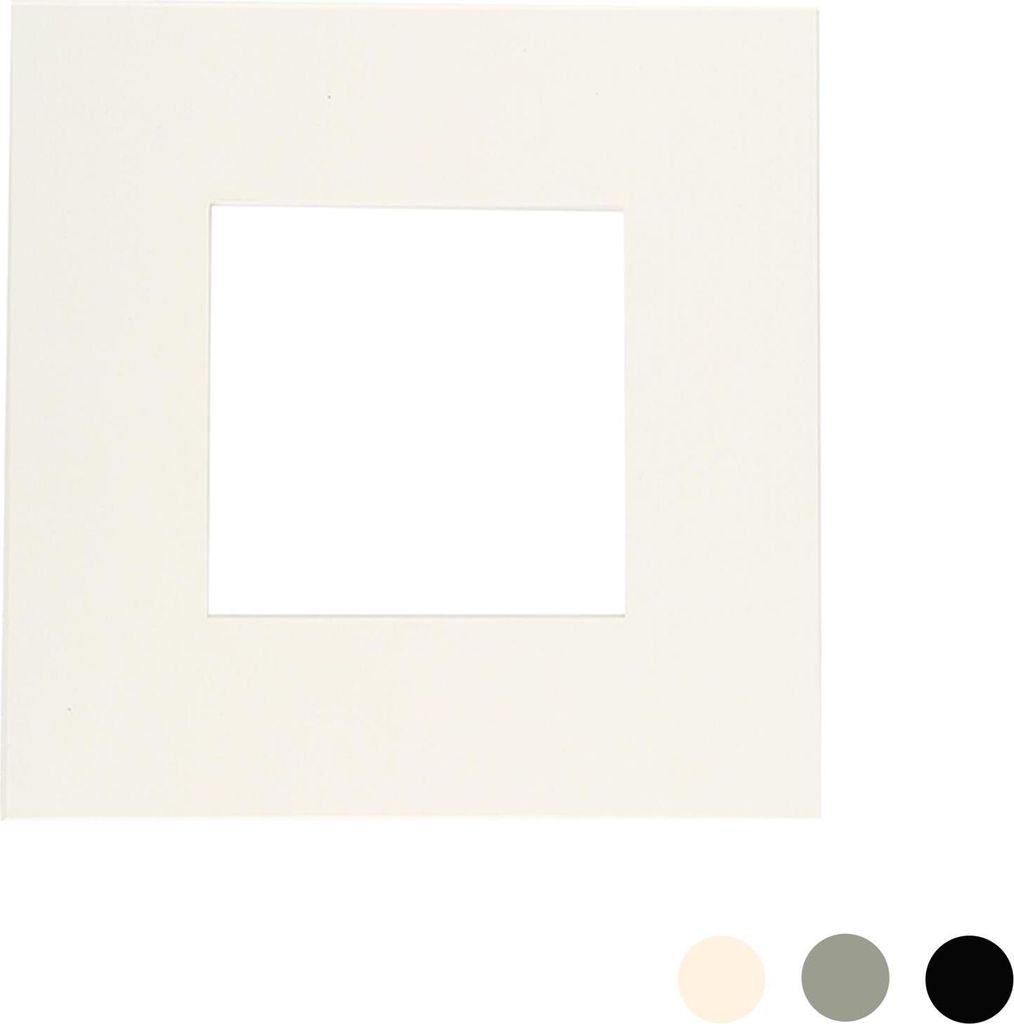 Nicola Spring Bild Foto Mount - To Fit Frame-Größe 8 x 8 für Bildgröße 4 x 4 - Ivory