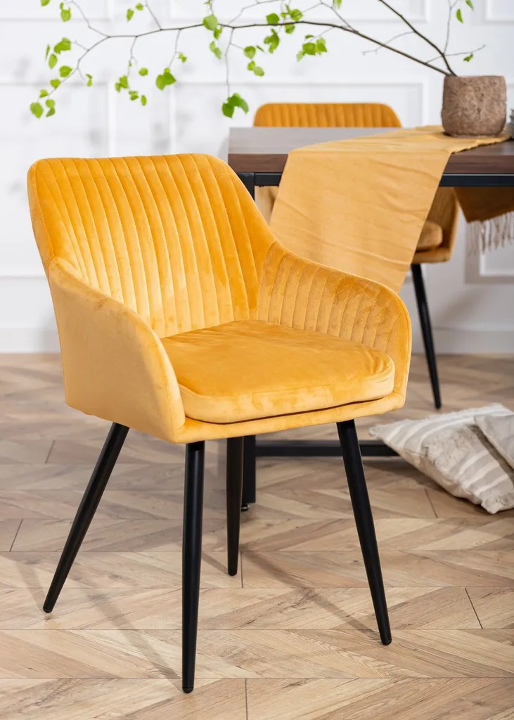 Chaise confortable salle à manger moderne orange Howhomely - 2