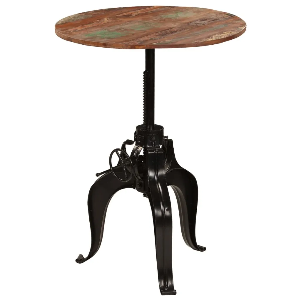 Table de Bar Stable en Bois Massif Réglable pour Petits Espaces