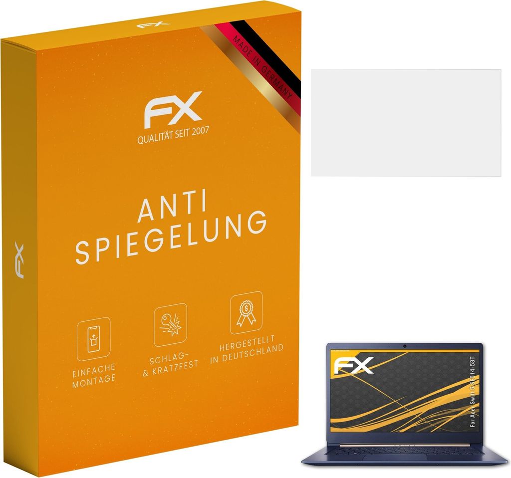 atFoliX FX-Antireflex 2x Schutzfolie kompatibel mit Acer Swift 5 (SF514-53T) Displayfolie