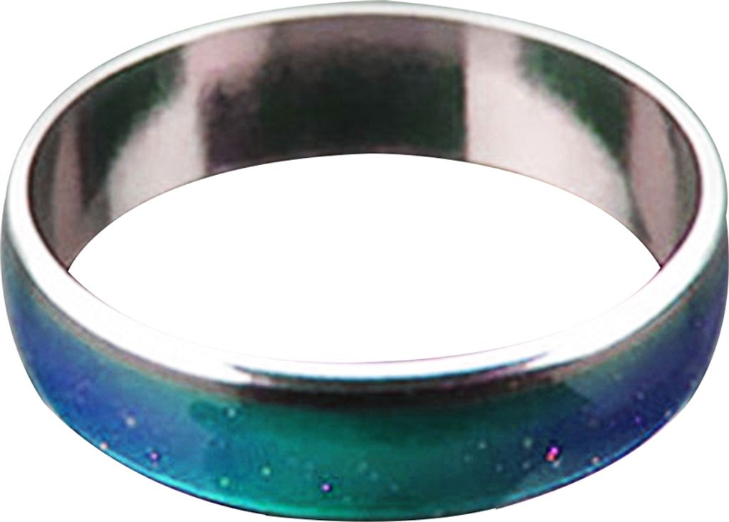Stimmungsring, romantische Temperaturregelung, Edelstahl, Farbwechsel, Geschenk für Paare-B