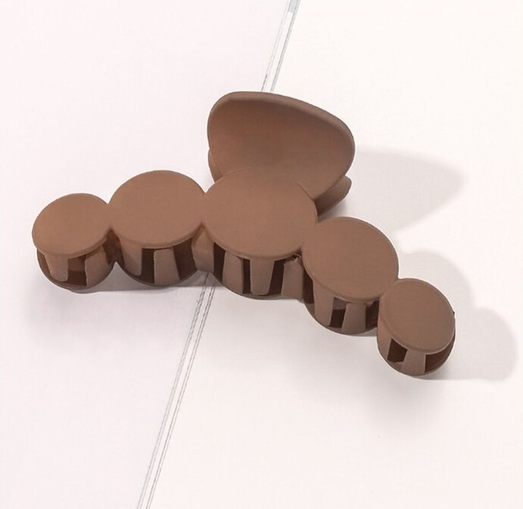 Haarspange Clip XL braun 10 cm SP130BR