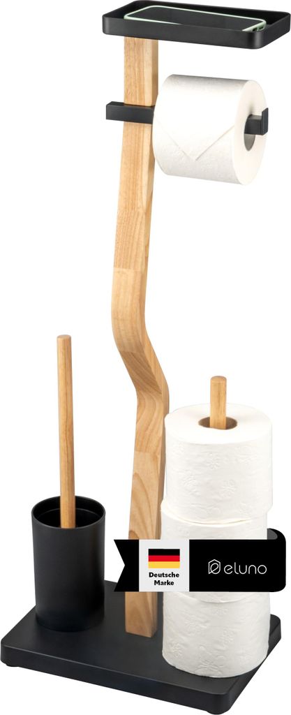 eluno stojící toaletní souprava 4v1, WC štětka, držák na Obrázek produktu 