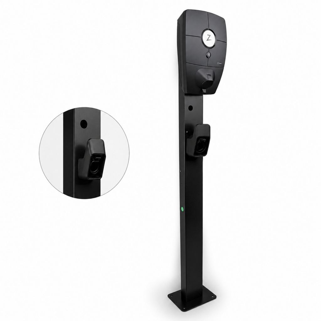 LDY Wallbox Standfuß für Zaptec Pro Ladestation, Stahl, 149 Produktbild 