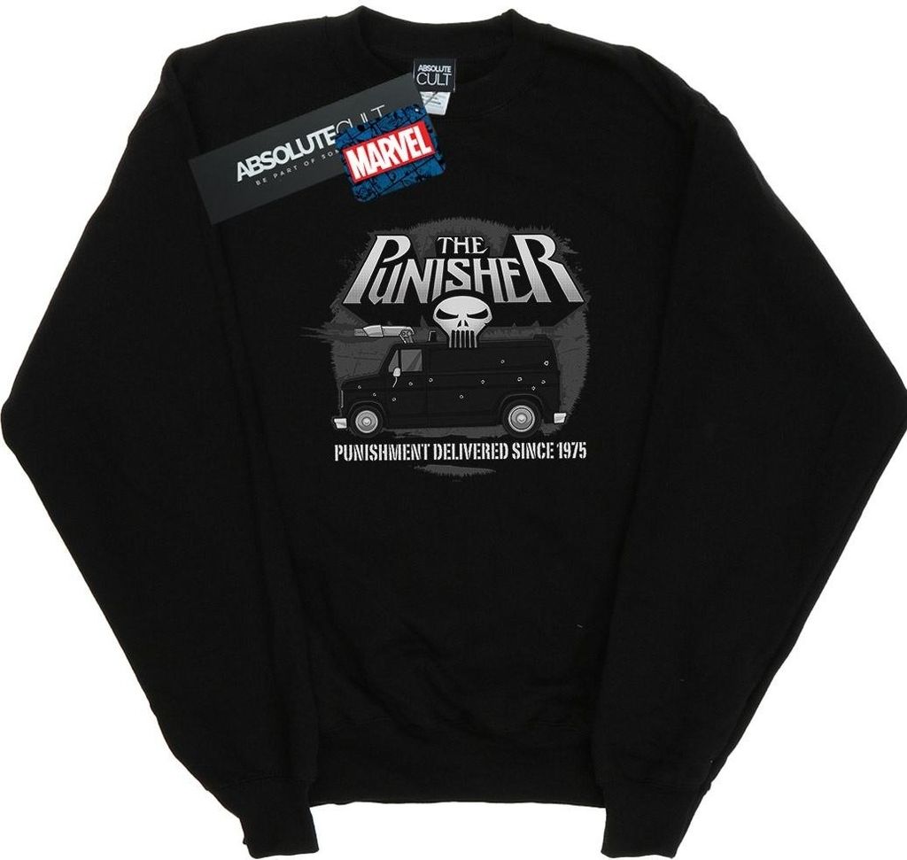 Marvel - "The Punisher Battle Van" Sweatshirt für Herren BI35783 (3XL) (Schwarz)