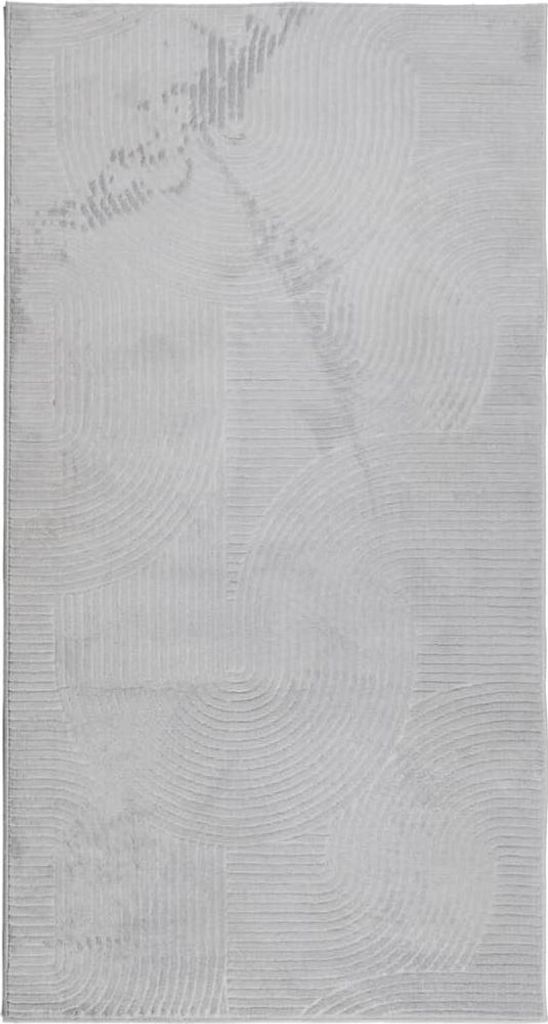 vidaXL Teppich IZA Kurzflor Skandinavischer Look Grau 80x150 cm