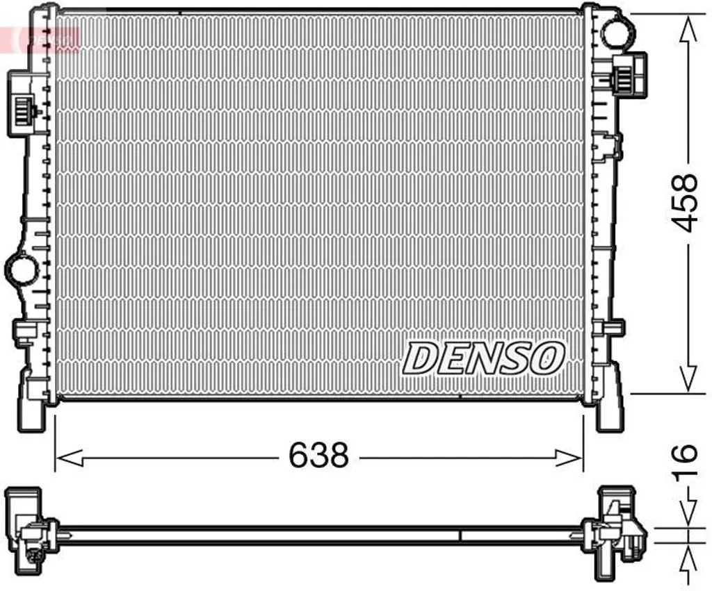 Radiateur Freemont DENSO DRM09054 - Stop Surchauffe Moteur OE 68038238AA