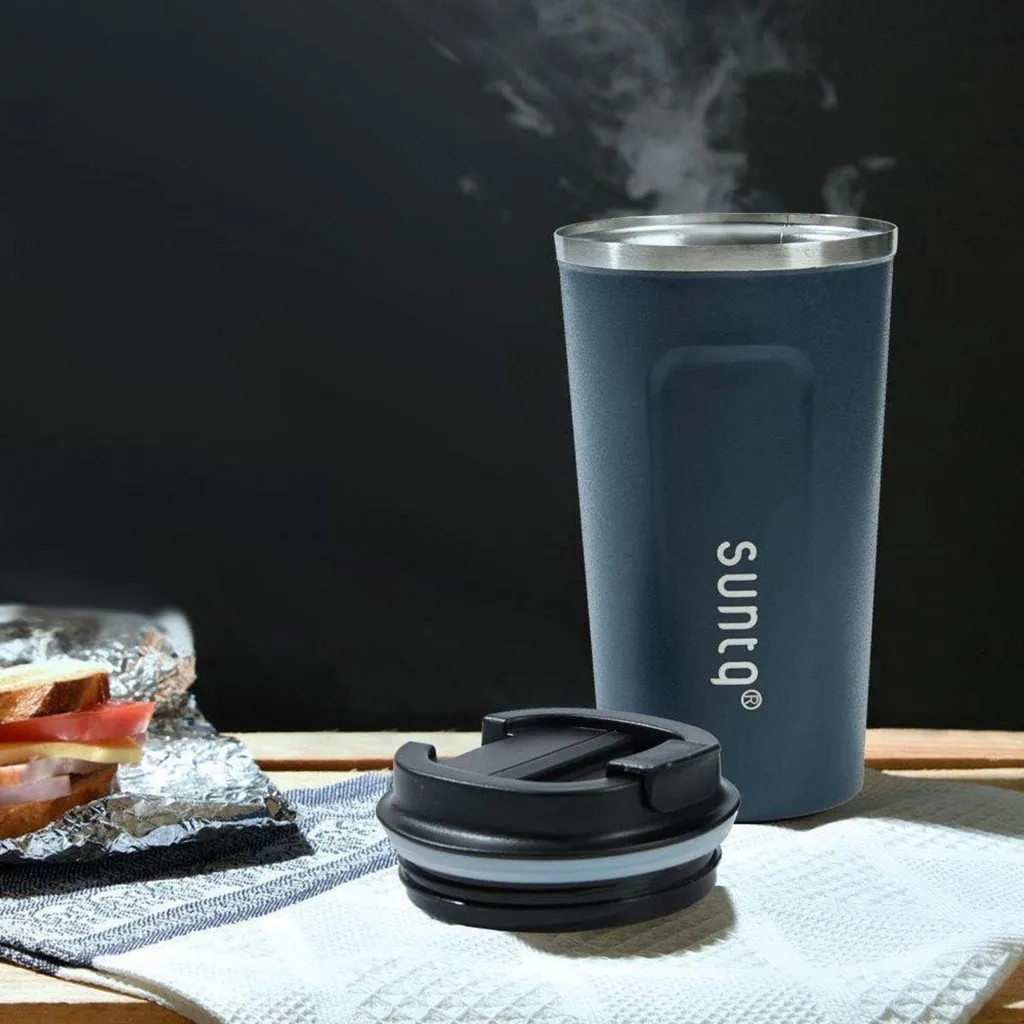 Tazza Da Campeggio Smaltata 350 Ml Con Design Lupo - Vintage, Leggera E Resistente Per Caffè E Tè In Outdoor - 3