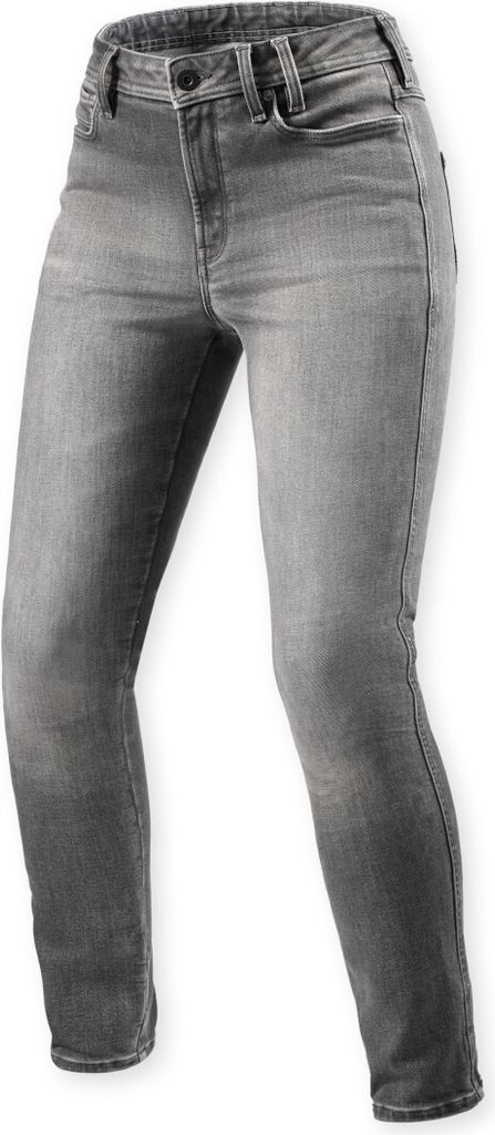 Revit Shelby 3 Skinny Damen Motorrad Jeans, grau, 26/32