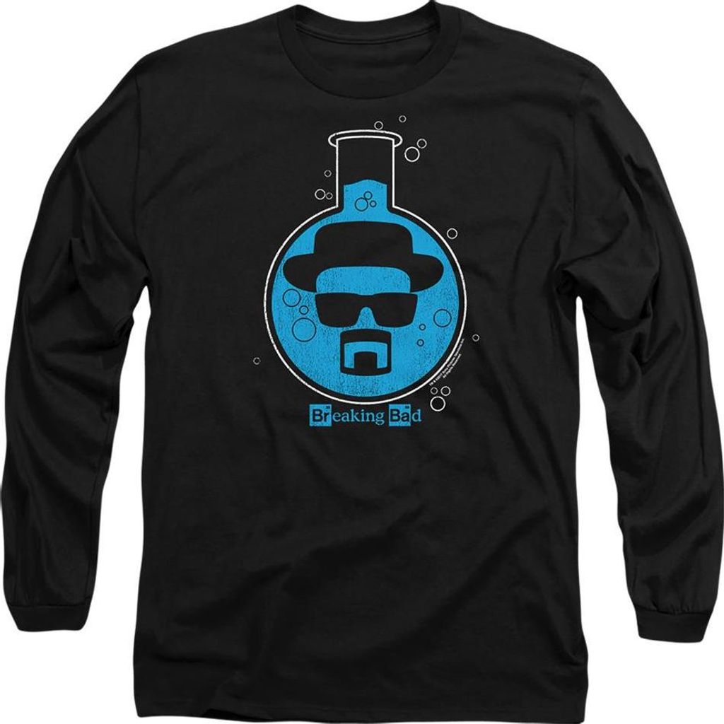 Breaking Bad - "Bad Breaker" T-Shirt für Herren/Damen Uni, Langärmlig TV26962 (L) (Schwarz)