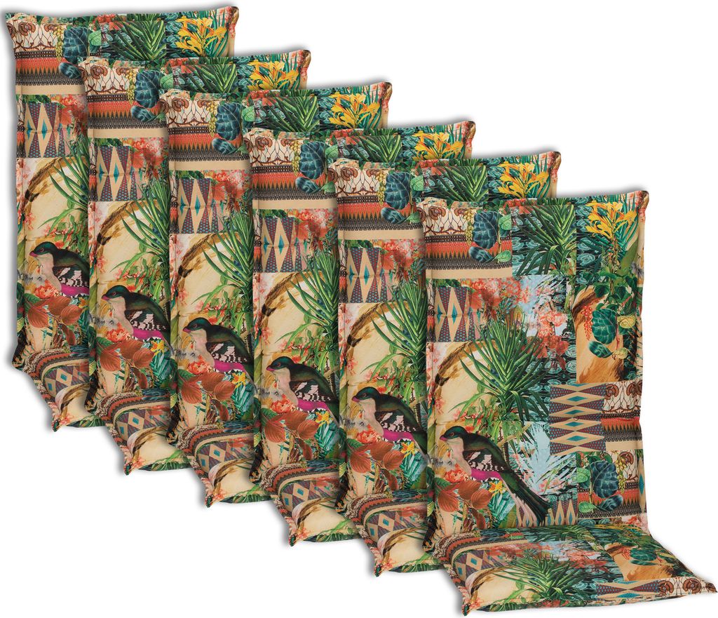 NYVI Hochlehner Auflagen Piemont 6er Set - 118x46x8 cm Produktbild 