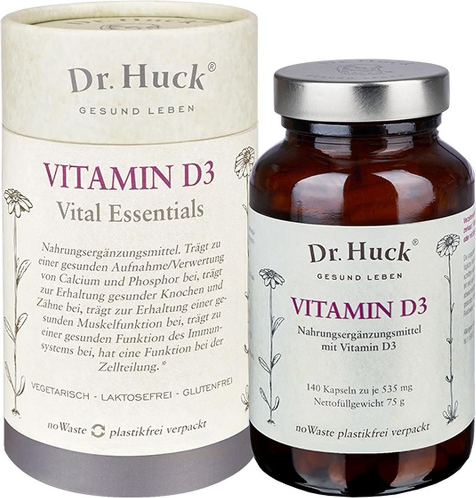 Dr. Huck Vitamin D3 Kapseln Vegan