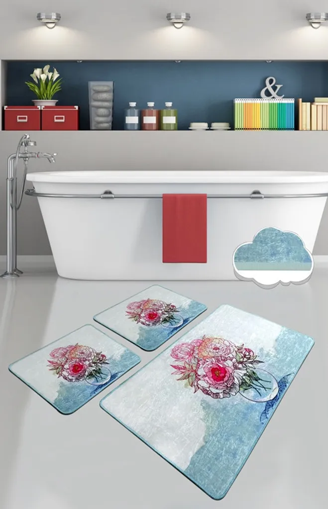 Mijolnir, Fennel- CHL4517, multicolore, tappetini da bagno, 700 gr/m², 100% velluto