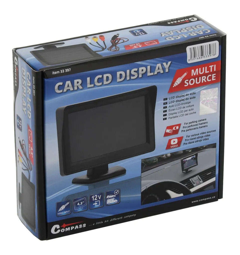 Écran LCD avec support de fixation 33397 pour vélo et trottinette