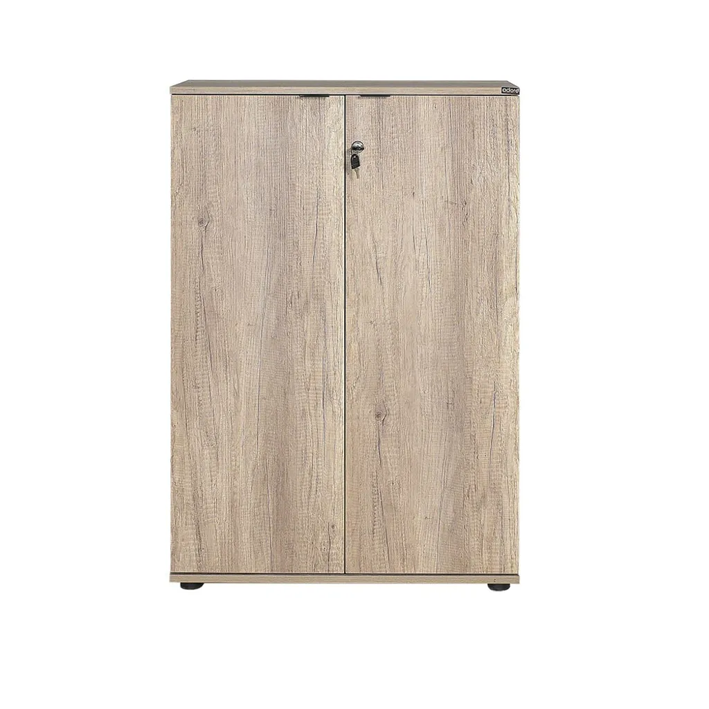 Bibliothèque Noyer Clair 109 cm : Solution Rangement Gain de Place - 5