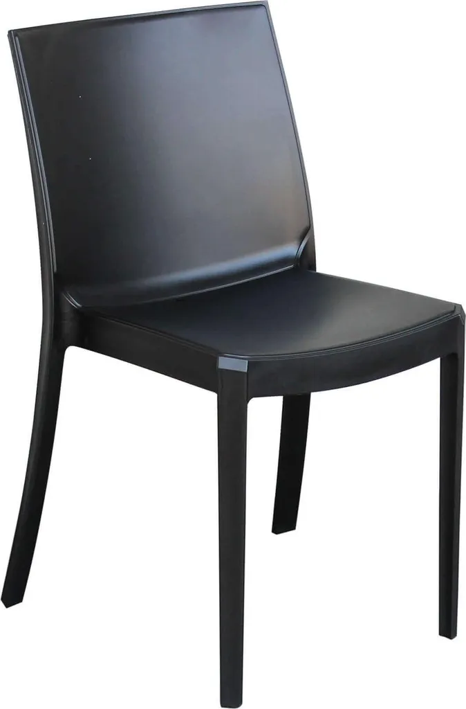 Sedie Giardino Plastica Antracite Milani Home - Prezzo Imbattibile