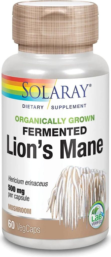 Solaray Melena De Leon 500 Mg 60 Vcaps Produktbild 