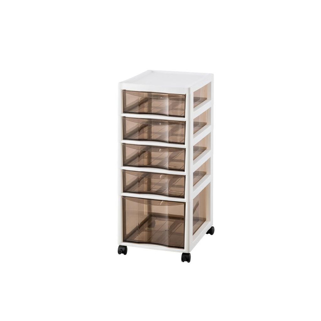 360Home Aufbewahrungsschrank durchsichtigerRegal 5 Ebenen