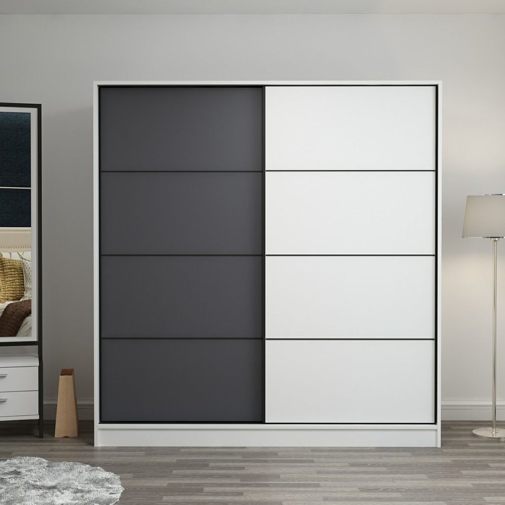 Skye Decor, Kale - 3970, Kleiderschrank, Weiß, 100 % MELAMINBESCHICHTETE SPANPLATTEN, 180 x 52 x 210 cm