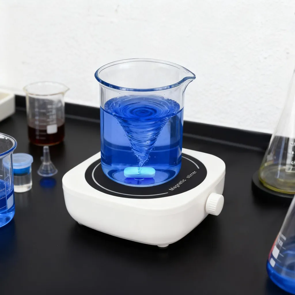 Agitateur magnétique pour cosmétiques maison et chimie noir