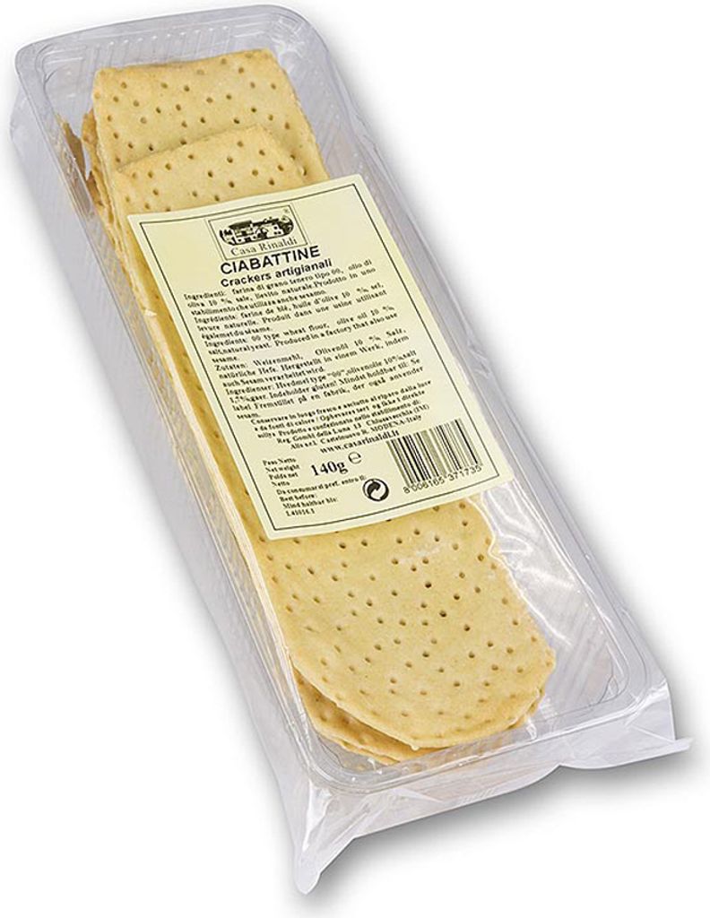 Casa Rinaldi Ciabattine flache Brotteigfladen mit grobem Produktbild 
