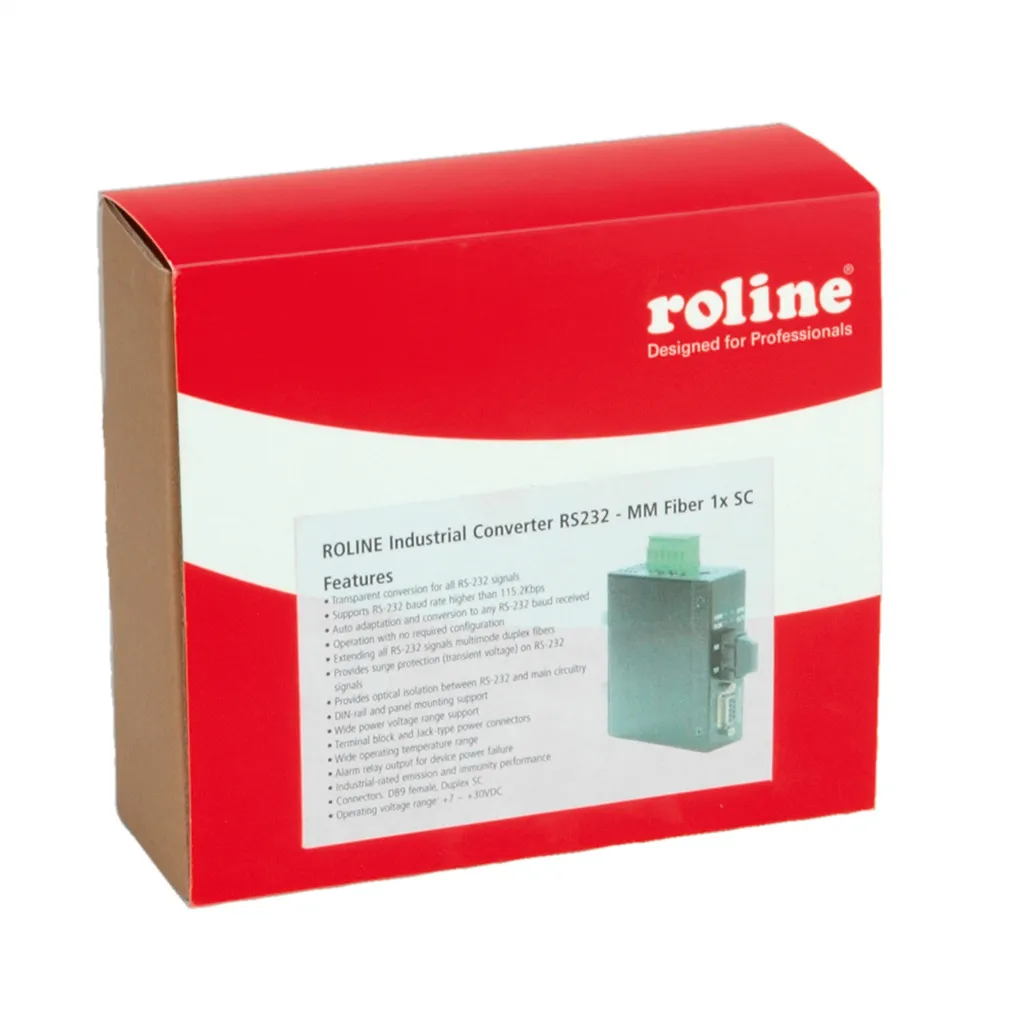 ROLINE Convertisseur RS232 Fibre Optique SC Multimode Haute Performance - 3