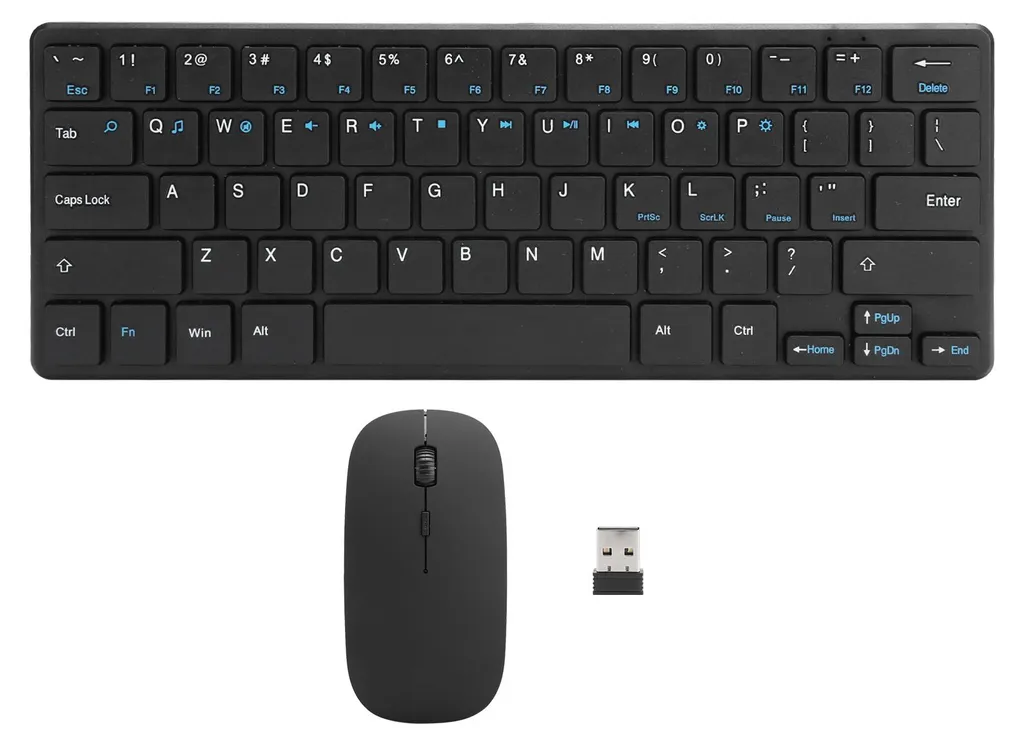 Récepteur USB 2,4 GHz pour ensemble clavier et souris sans fil noir