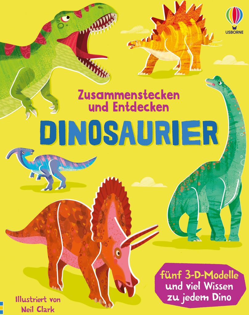 Zusammenstecken und Entdecken: Dinosaurier