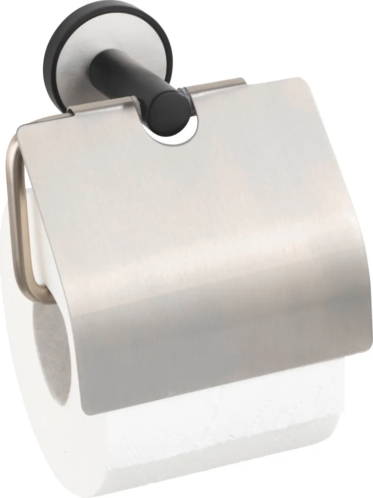 WENKO UV-Loc Udine Portarotolo Argento Opaco | Montaggio Senza Fori